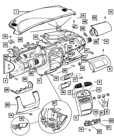 Instrument Panel for 2004 Dodge Neon #0