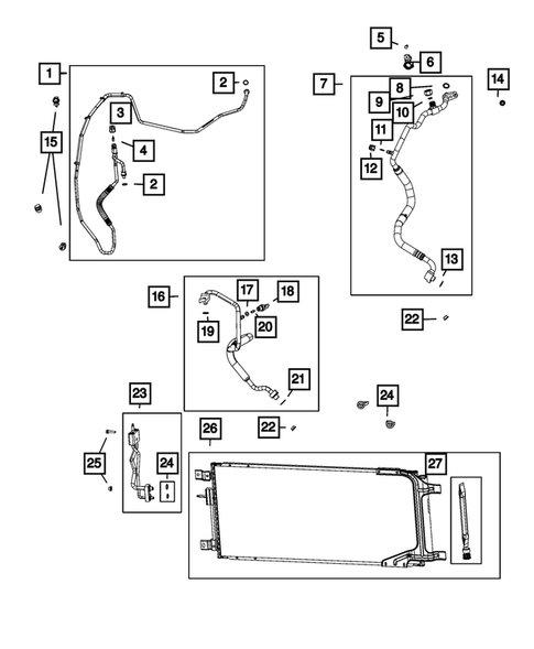 Air Conditioner and Heater Plumbing for 2023 Ram 3500 #1