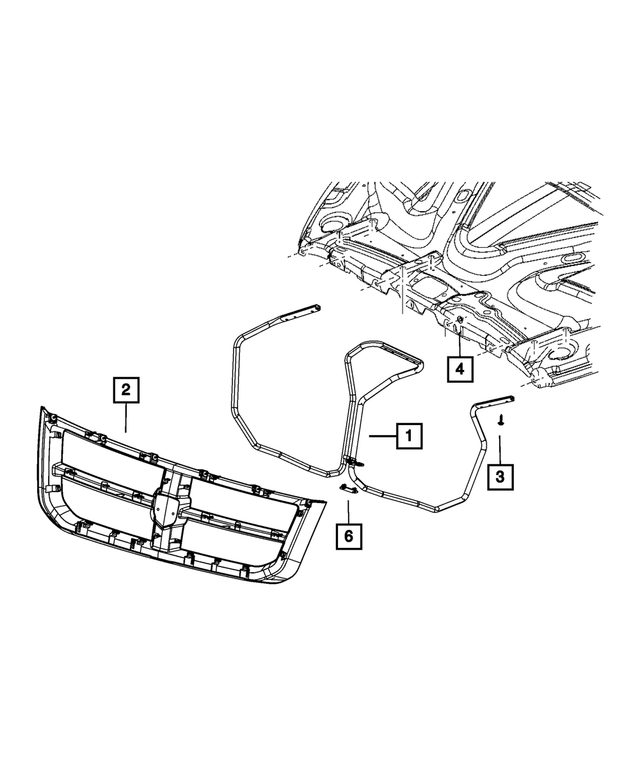 1FZ31ARHAB - Exterior Ornamentation: Radiator Grille for Mopar Image