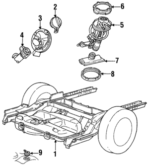 F4DZ9H307BB - Fuel System: Electric Fuel Pump for Ford Image