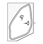 72350SJAA01 - Body: Surround Weather-strip for Acura: RL Image