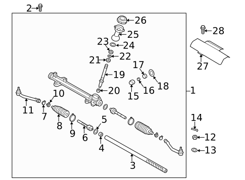 Steering Gear & Linkage for 2022 Hyundai Santa Fe #0