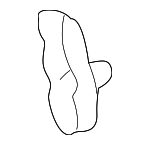 1H0857047 - Body: Cross-member Retainer Plate for Volkswagen: Cabrio, Golf, Jetta Image