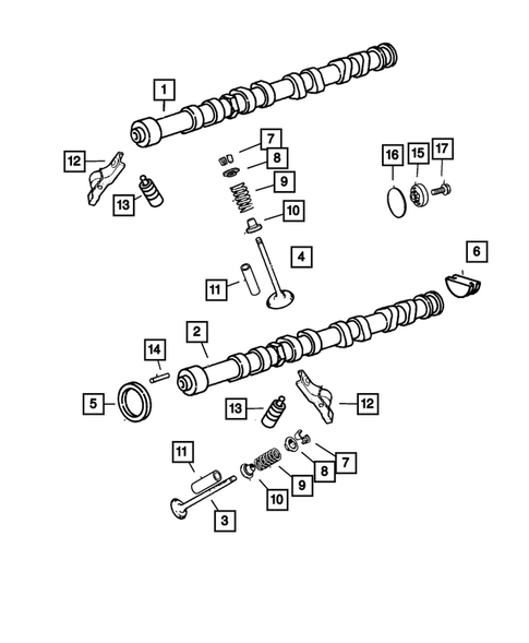Camshafts and Valves for 2006 Chrysler PT Cruiser #0