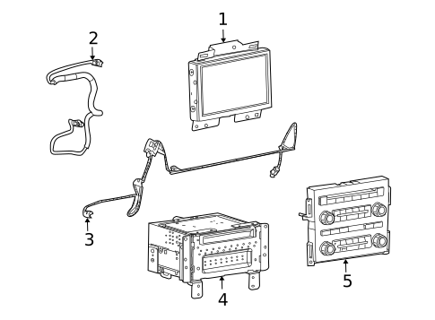 Navigation System Components for 2009 Lincoln MKS #0
