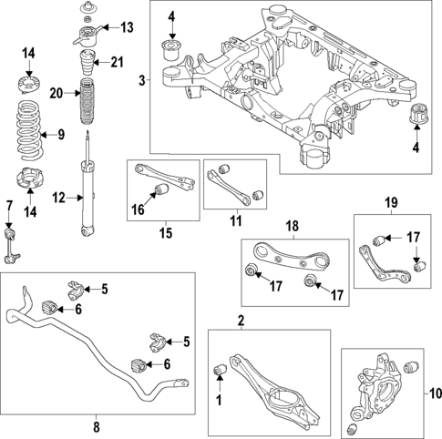 Rear Suspension for 2023 Hyundai Ioniq 6 #0