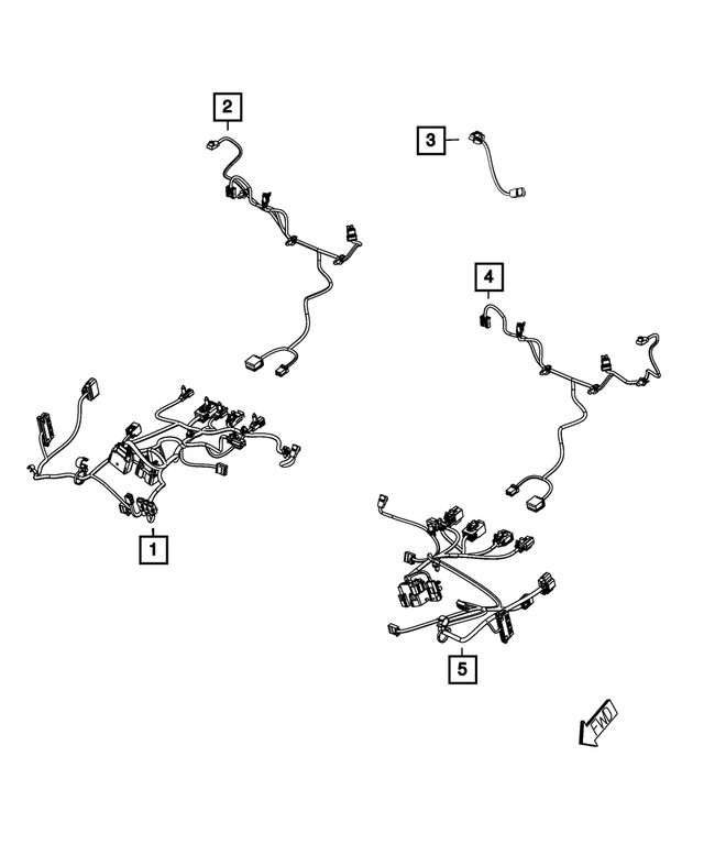 68193476AB - Electrical: Power Seat Wiring for Mopar Image