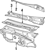 20728306 - Body: Dash Panel for Buick: Reatta, Riviera | Cadillac: Allante, Eldorado, Seville | Oldsmobile: Toronado Image