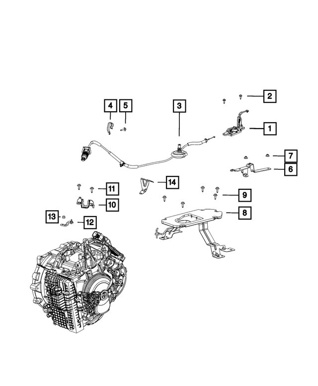 6104181AA - Parking Brake: Bolt for Chrysler: 200, 300, Crossfire | Dodge: Caliber, Challenger, Charger, Dart, Journey, Magnum | Jeep: Cherokee, Compass, Patriot, Wrangler | Ram: ProMaster City Image
