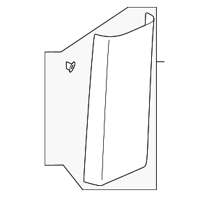 84701428 - Body: Fawn Driver Side Center Pillar Center Trim Panel for GM Image