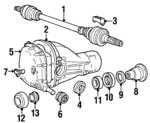 6843866 - Suspension: Axle Shaft Assembly for Volvo: 940, 960, S90, V90 Image