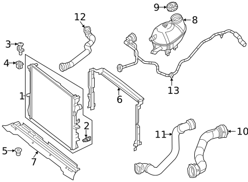 Radiator & Components for 2022 Mercedes-Benz GLC43 AMG #2