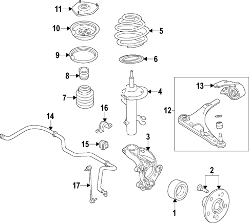 Front Suspension for 2022 Honda Pilot #0