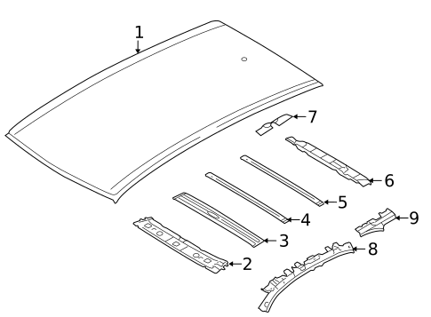 Roof & Components for 2012 Suzuki SX4 #0