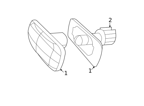 Side Repeater Lamps for 2009 Chrysler Sebring #0