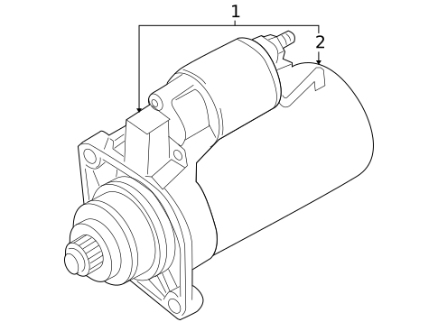 Starter for 2016 Volkswagen Eos #1