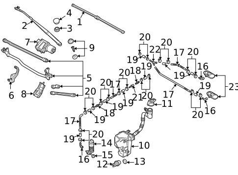 Wiper & Washer Components for 2006 Audi A3 Quattro #0