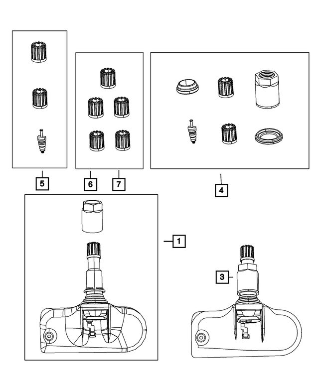68001743AC - Wheels: Mounting Hardware Kit for Mopar Image