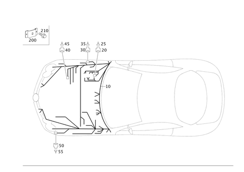 Engine Cable Harness, Body Mounted for 2008 Mercedes-Benz SLR McLaren #0