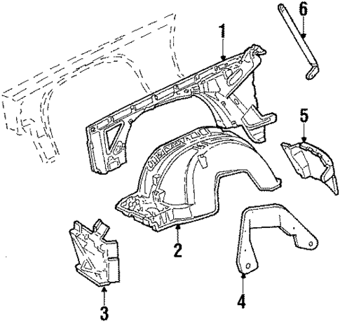 Inner Components for 1984 Cadillac DeVille #1