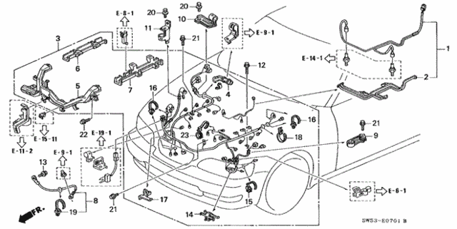 Engine Wire Harness (V6) for 1998 Acura TL #0