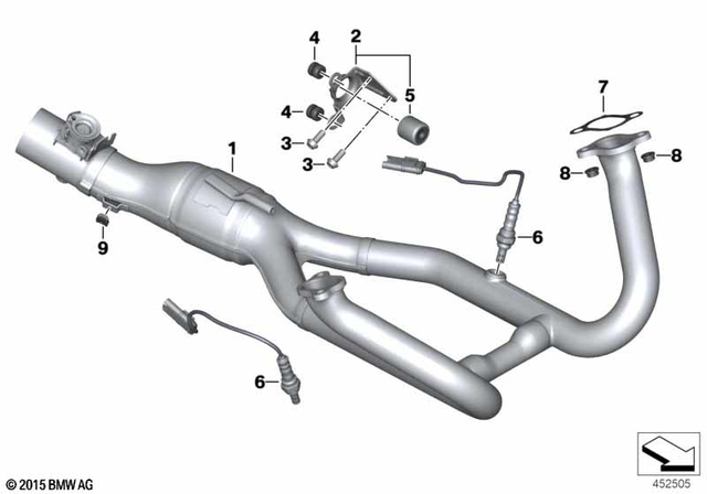 18518555261 - Exhaust System: Exhaust Manifold, Polished -  for BMW-Motorrad Image