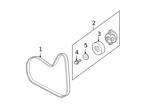 Belts & Pulleys for 2007 Saturn Vue #0