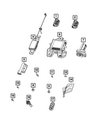 68384453AD - Electrical: Integrated Key Fob Transmitter for Mopar Image