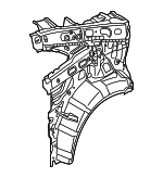 71602A7200 - Body: Inner Quarter Panel for Kia: Forte Koup Image