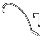 LC5Z16038AA - Body: Wheel Flare for Ford Image