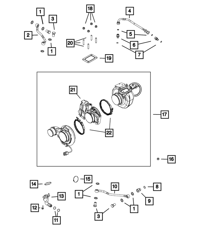 68005447AA - 6.7L Turbo Diesel; Engine: Female Fitting for Mopar Image