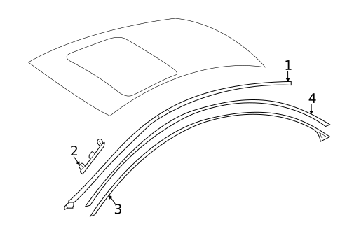 EXTERIOR TRIM - ROOF for 2016 Mercedes-Benz E63 AMG S #3