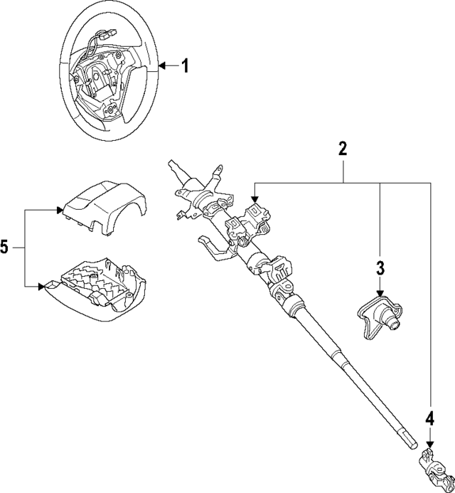 FE9732980 - Steering: Steering Wheel for Mazda Image