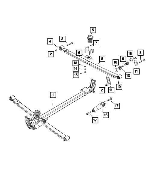 Rear Suspension and Cradle for 2014 Ram ProMaster 3500 #0