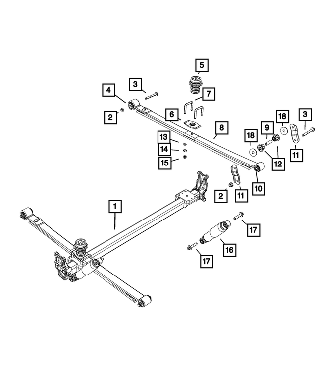 68202431AB - Rear Suspension: Spring Bushing for Mopar Image