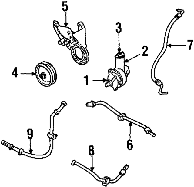 XF2Z3A719BA - : Pressure Hose for Ford Image