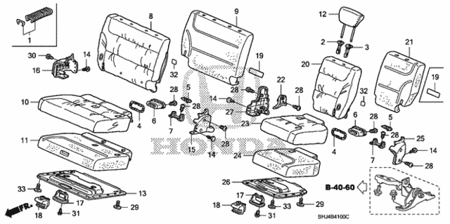 Rear Seat for 2007 Honda Odyssey #0