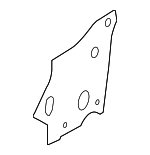 41107204082 - Body: Inner Hinge Pillar for BMW: 740Li, 750i, 750Li, ActiveHybrid 7 Image