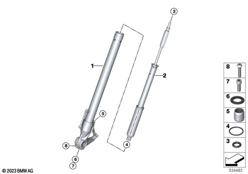 Telescopic Forks, Telelever for 2024 BMW-Motorrad R 12 #1