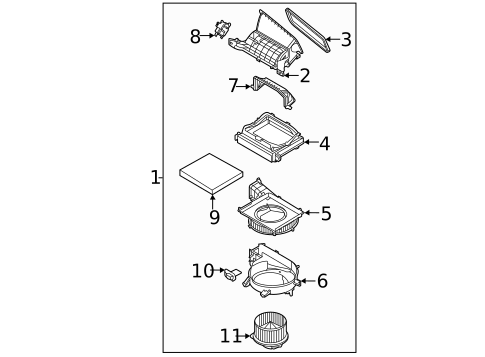 Blower Motor & Fan for 2021 Hyundai Venue #0