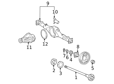 Axle & Differential for 1996 Toyota Tacoma #1