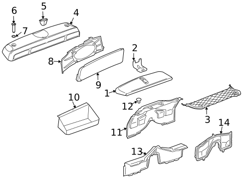 Interior Trim - Rear Body for 2003 Porsche Boxster #0