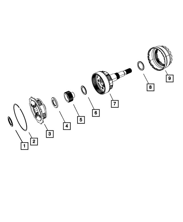 4799503AG - 545RFE; 5-Speed; Automatic Transmission: Reverse Complete Carrier for Mopar Image image
