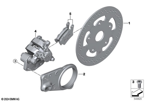 Rear Wheel Brake for 2024 BMW-Motorrad CE #1