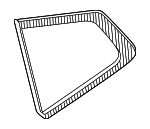 833014CC0B - : Quarter Glass for Nissan: Rogue Image