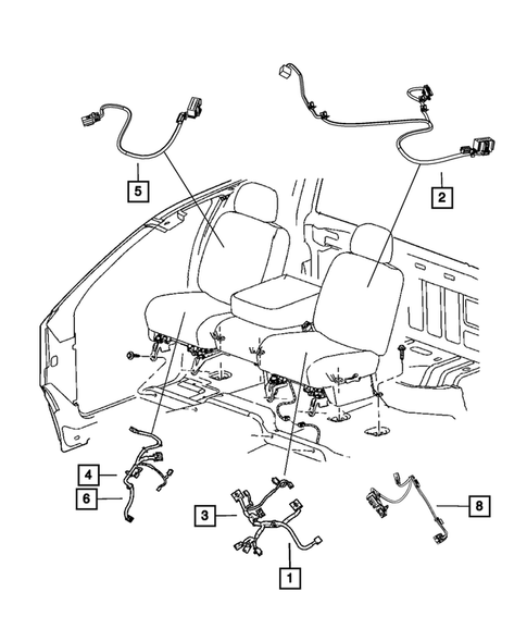 Wiring-Body and Accessories for 2012 Ram 1500 #2
