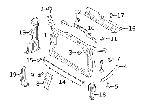 Radiator Support for 2013 Audi RS5 #0