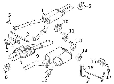Exhaust Components for 2006 BMW 760Li #0