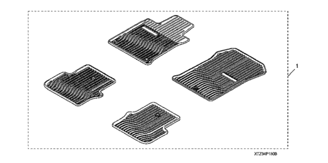 All-Season Floor Mat (2) for 2015 Acura TLX #0