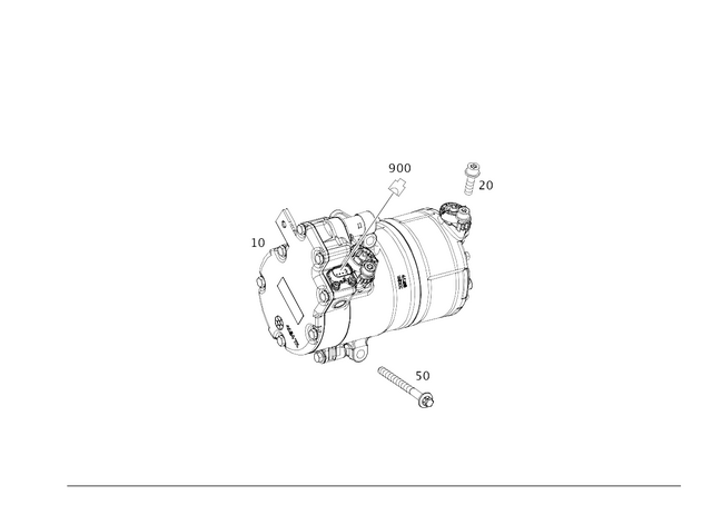 830320464 - Heating and Ventilation: Refrigerant Compressor for Mercedes-Benz Image image